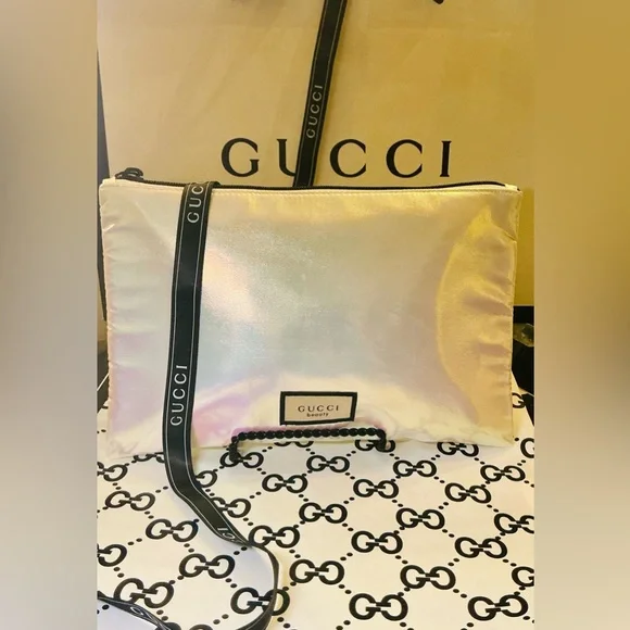 Gucci Beauty Flora Pouch/Makeup Zipped Bag Pearl Bundle - Picture 6 of 15